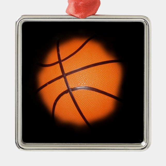 Basketball Ornament Aus Metall (Vorne)