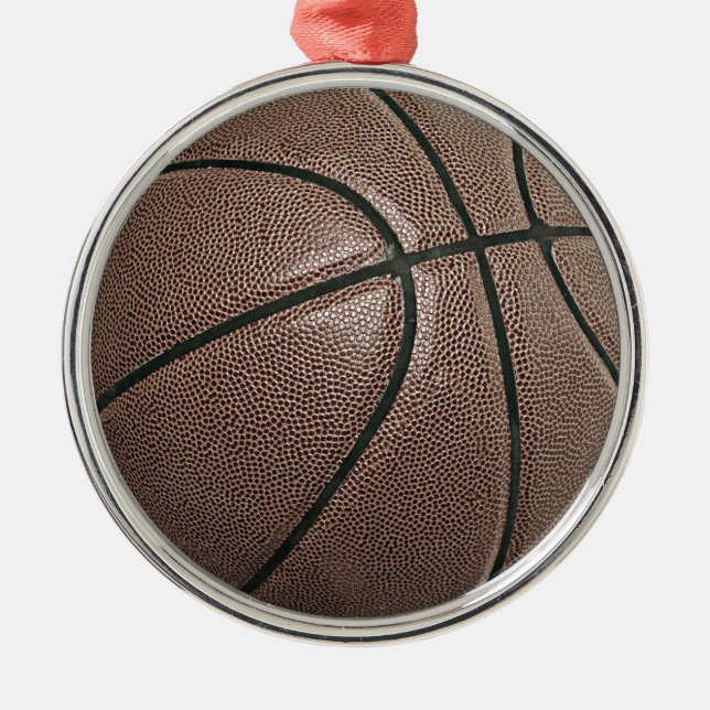 Basketball Ornament Aus Metall (Vorne)
