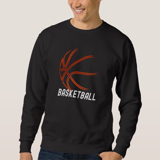 Basketball Outdoor Bball Indoor Basketball Artwork Sweatshirt (Vorderseite)