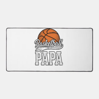 Basketball Papa Vintage Engraving Shirt Design_1 Schreibtischunterlage