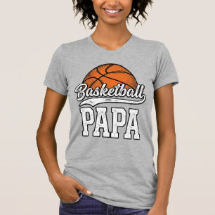 Basketball Papa Vintage Gravur Shirt Design_1