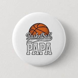 Basketball Papa Vintage Gravur Shirt Design_1 Button