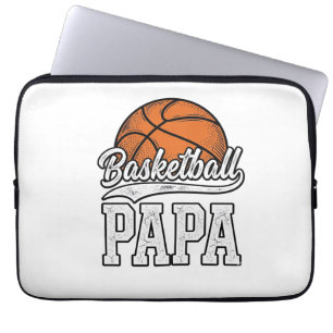 Basketball Papa Vintage Gravur Shirt Design_1 Laptopschutzhülle
