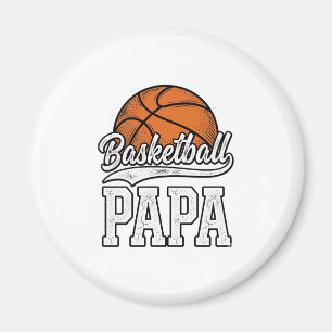 Basketball Papa Vintage Gravur Shirt Design_1 Magnet