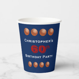 Basketball Paper Cups, 60. Geburtstagsparty Paper Pappbecher
