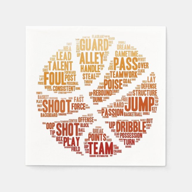 Basketball Paper Napkins Serviette (Vorderseite)