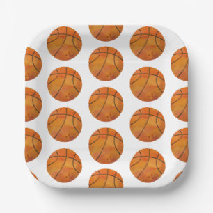 Basketball-Papierplatte Pappteller