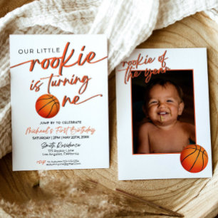 Basketball Party Einladung Basketball Rookie Jahr