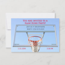 Basketball-Party Einladung für Jungen
