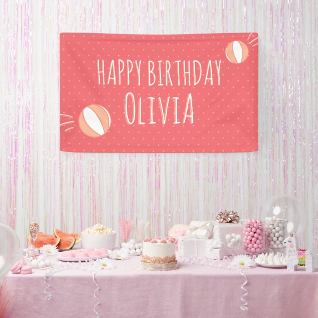 Basketball-Party Illustriertes benutzerdefiniertes Banner (Party)