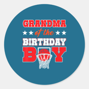 Basketball-Party Oma Geburtstag Balle Runder Aufkleber