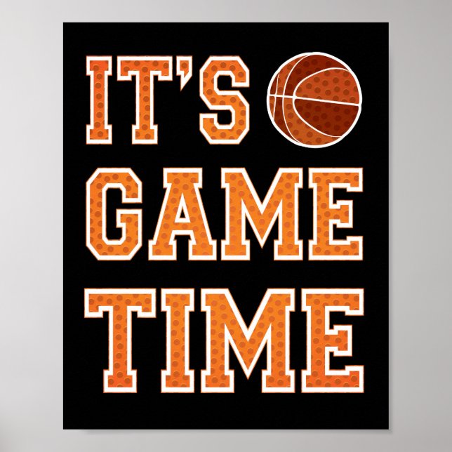 Basketball-Party - SPIELZEITschrift Poster (Vorne)