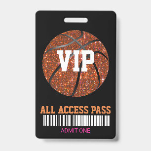 Basketball Pass Party Pass, VIP, Einladung, Mädch Ausweis