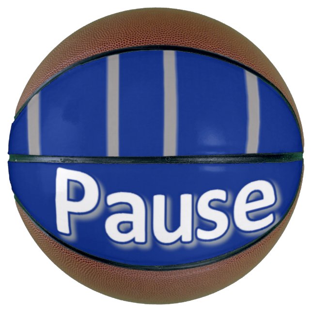 Basketball Pause blau (Vorderseite)