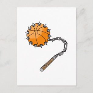 Basketball-Peitsche Streitkolben Postkarte