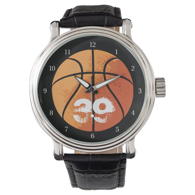 Basketball (personalisierbar) armbanduhr (Vorderseite)