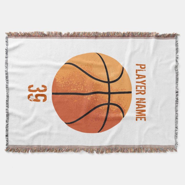 Basketball (personalisierbar) decke (Vorderseite)