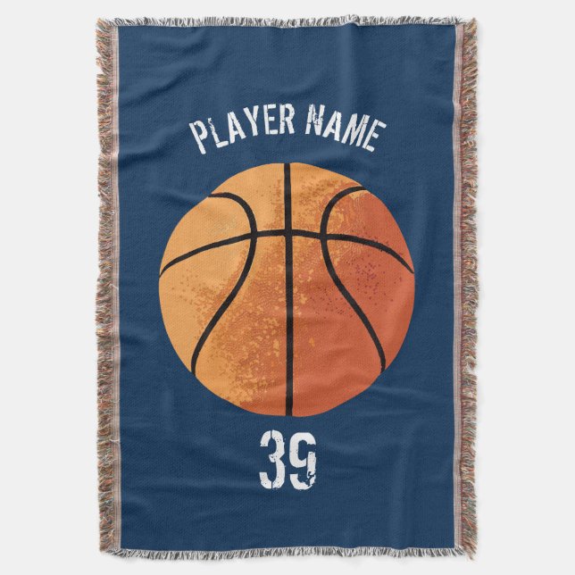 Basketball (personalisierbar) Knochendecke Decke (Vorderseite Vertikal)