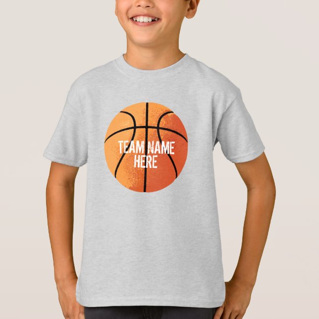 Basketball (personalisierbar) T-Shirt (Vorderseite)