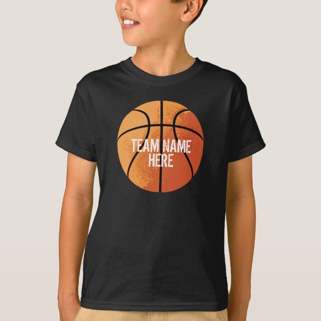 Basketball (personalisierbar) T-Shirt (Vorderseite)