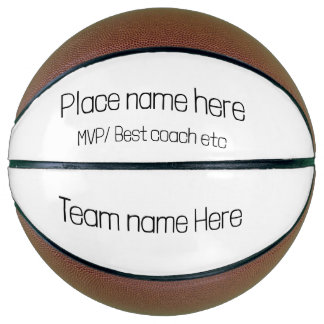 Basketball personalisiert
