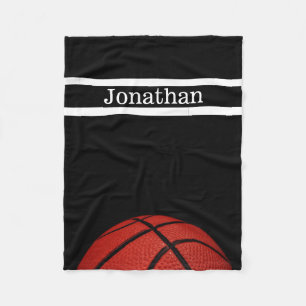 Basketball Personalisiert mit Namensdecke Fleecedecke