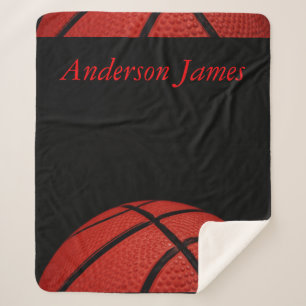 Basketball Personalisiert mit Namensdecke Sherpadecke