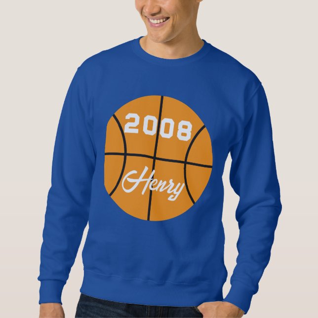 Basketball personalisiert sweatshirt (Vorderseite)