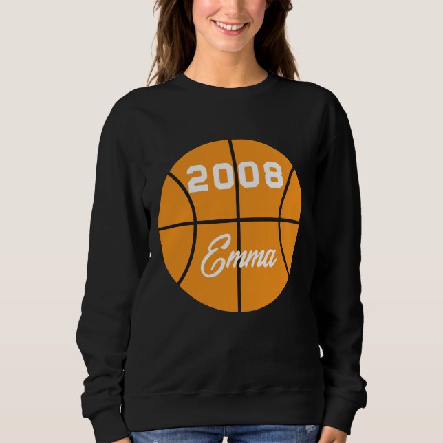 Basketball personalisiert sweatshirt (Vorderseite)