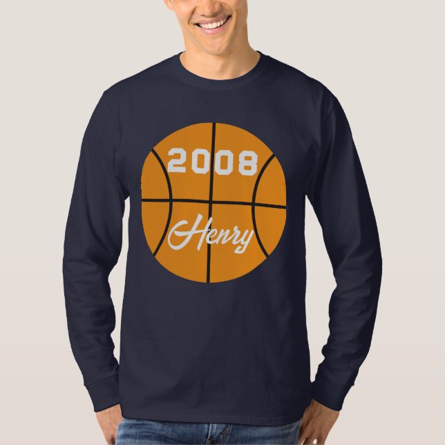 Basketball personalisiert T-Shirt (Vorderseite)