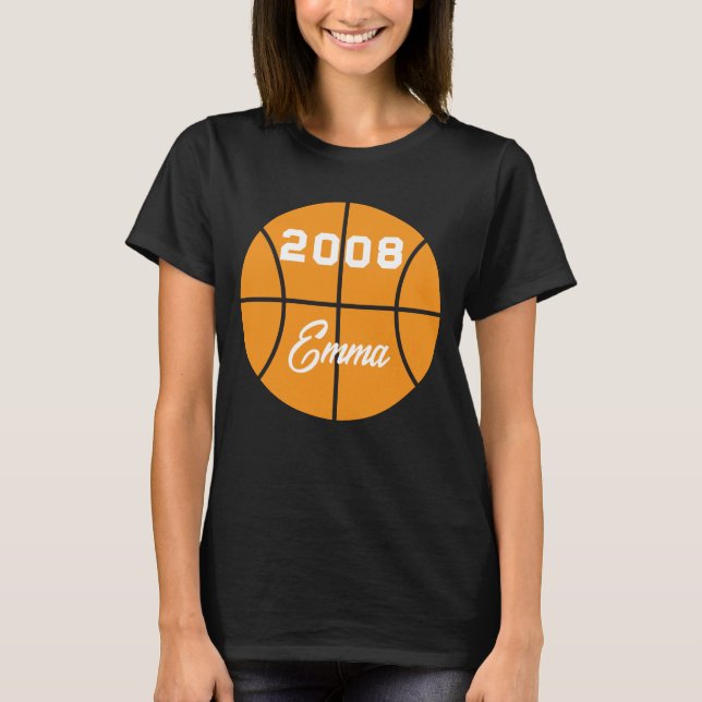 Basketball personalisiert T-Shirt (Vorderseite)