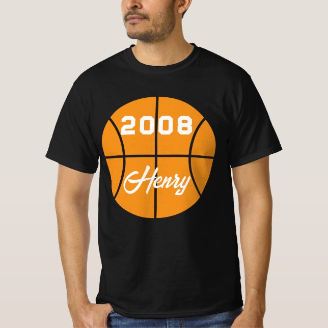 Basketball personalisiert T-Shirt (Vorderseite)
