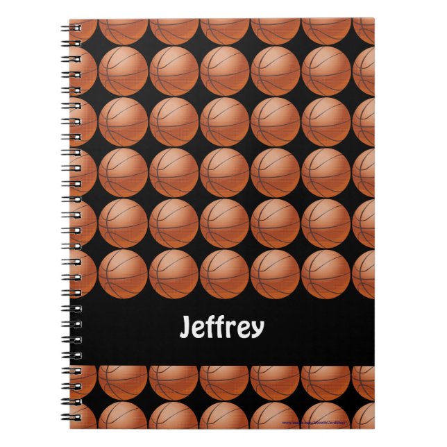 Basketball-Personalisiertes Notebook Notizblock (Vorderseite)