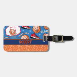 BASKETBALL Personalisiertes Sportteam Name Gepäckanhänger