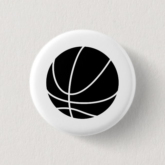 Basketball-Piktogramm-Knopf Button (Vorderseite)