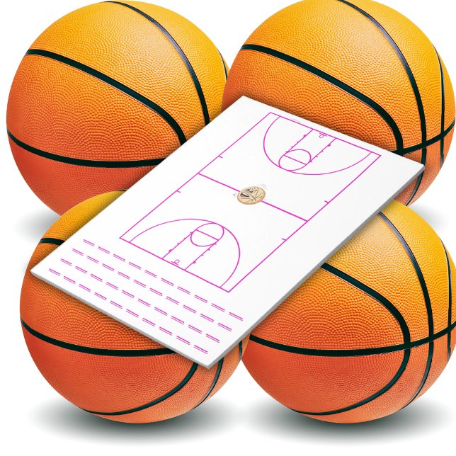 Basketball Playbook Red | Notizblock (Von Creator hochgeladen)