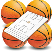 Basketball Playbook Schwarz |
