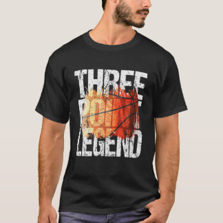 Basketball Player 3-Point-Shot drei Punkte-Legende T-Shirt