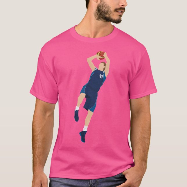 Basketball Player 3 Punkte T-Shirt (Vorderseite)