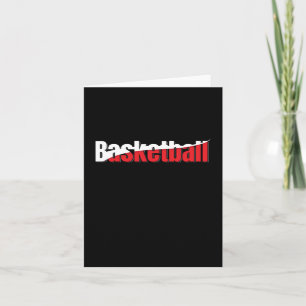 Basketball Player Abstrakt Swish - Word Art Karte