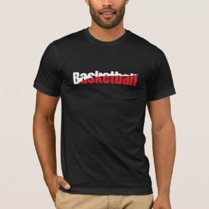 Basketball Player Abstrakt Swish - Word Art T-Shirt