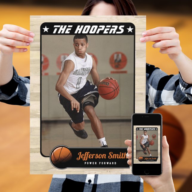 Basketball-Player anpassbar Poster (A stylish way to build a unique basketball poster)