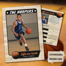 Basketball-Player - anpassbare Handelkarte