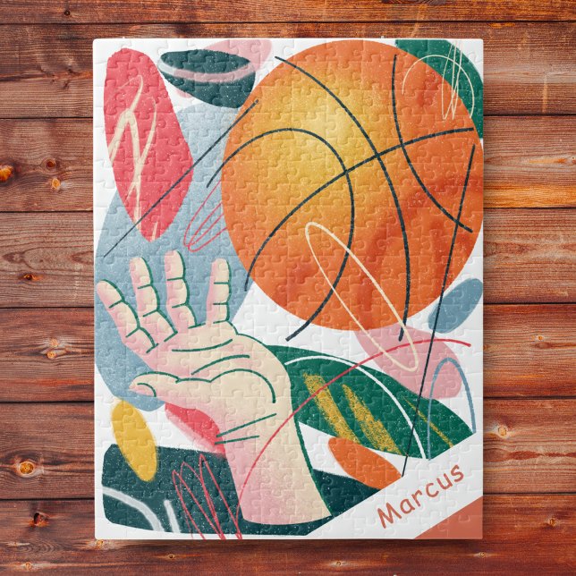Basketball Player Artistic Abstrakt Sport Theme Puzzle (Von Creator hochgeladen)