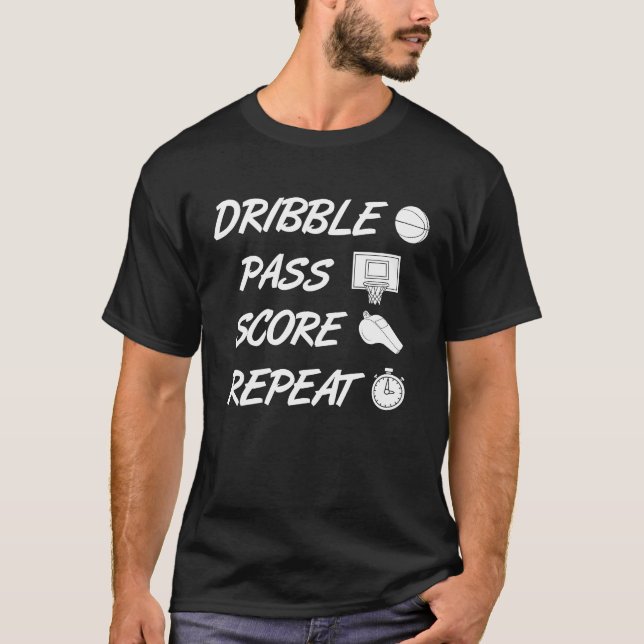 Basketball Player Basketball Enthusiast Quote T-Shirt (Vorderseite)