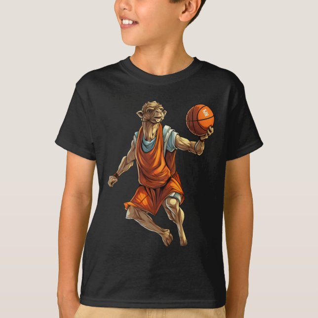 Basketball Player Camel T-Shirt (Vorderseite)
