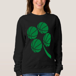 Basketball Player Coach Shamrock St Patricks Day I Sweatshirt