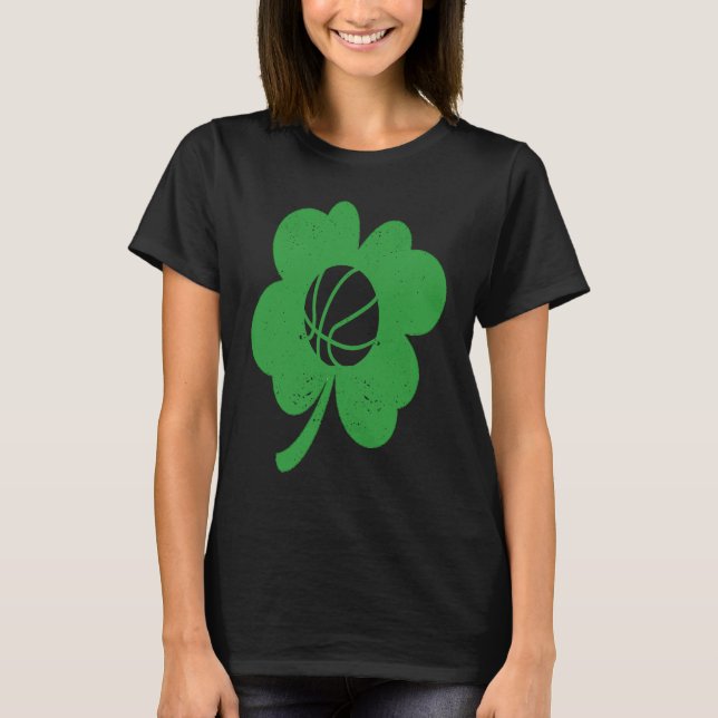 Basketball Player Coach Shamrock St Patricks Day I T-Shirt (Vorderseite)