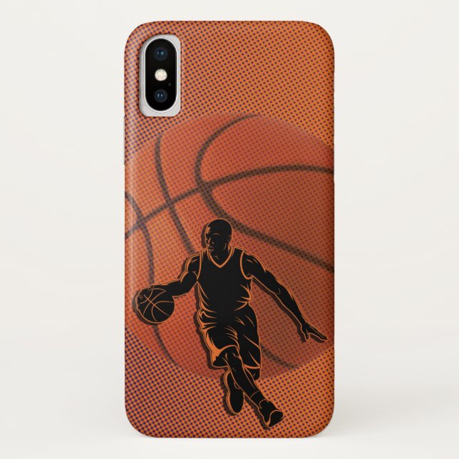 Basketball Player Dribble Silhouette Sports Case-Mate iPhone Hülle (Rückseite)