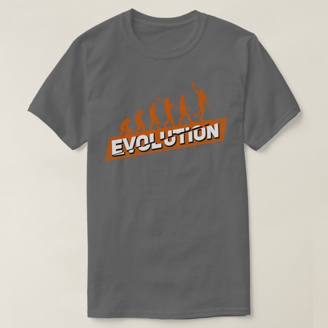Basketball Player Evolution Geschenk T-Shirt (Design vorne)